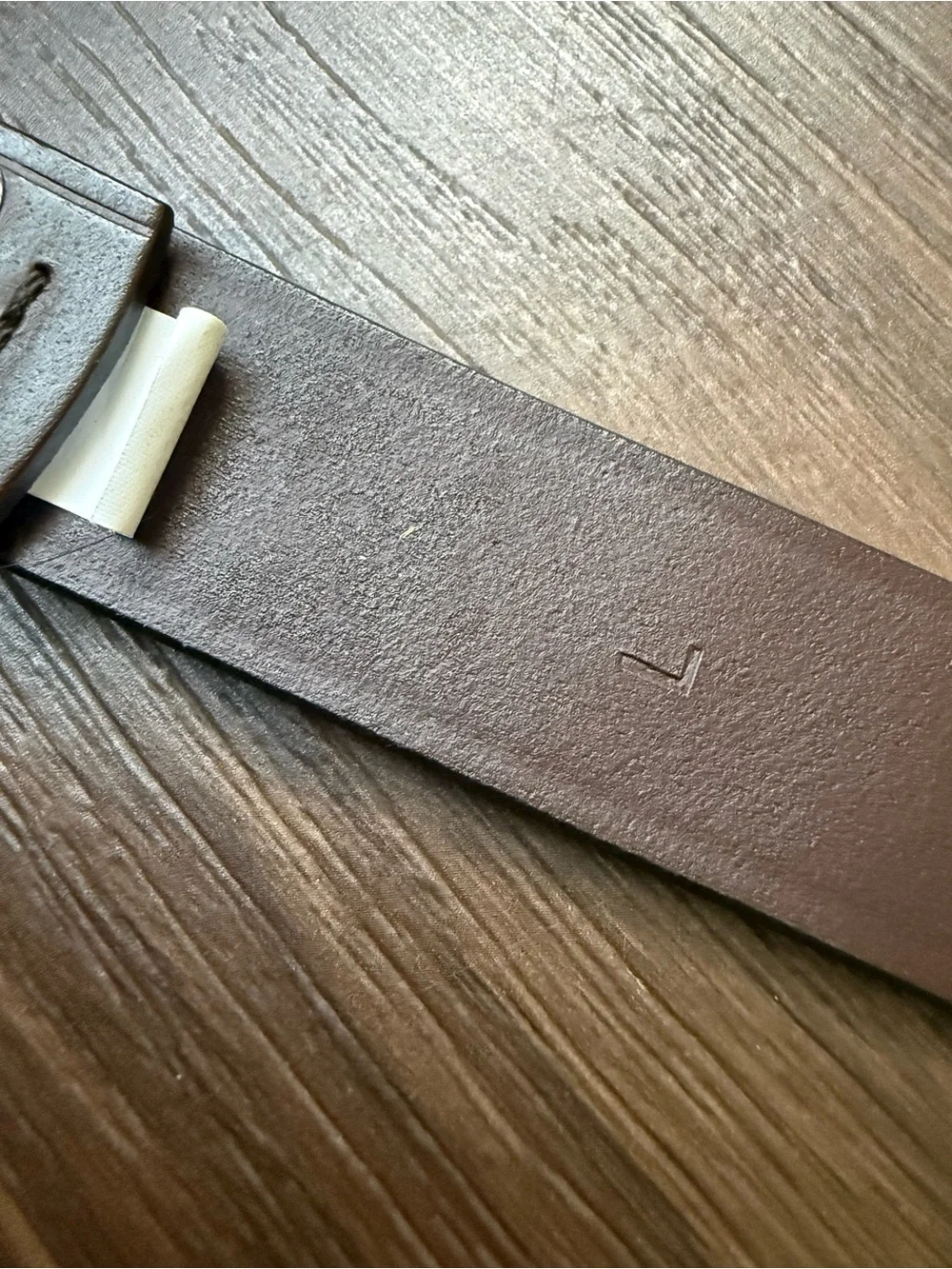 J Crew Crewcuts Brown Italian Bonded Leather Casual Belt Brushed Gold Buckle LRG